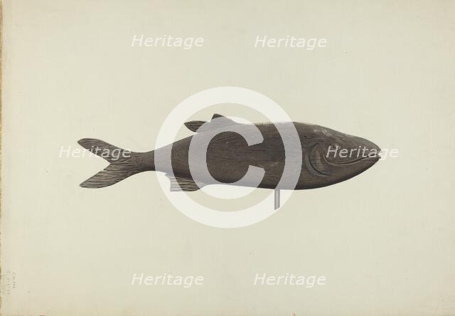 Fish Weather Vane, c. 1939. Creator: Michael Riccitelli.