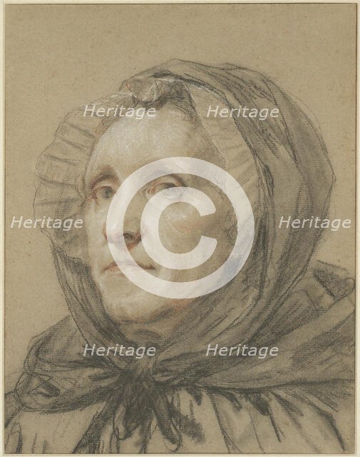 Portrait of the Artist's Mother, 1775. Creator: Jean-Baptiste Greuze.