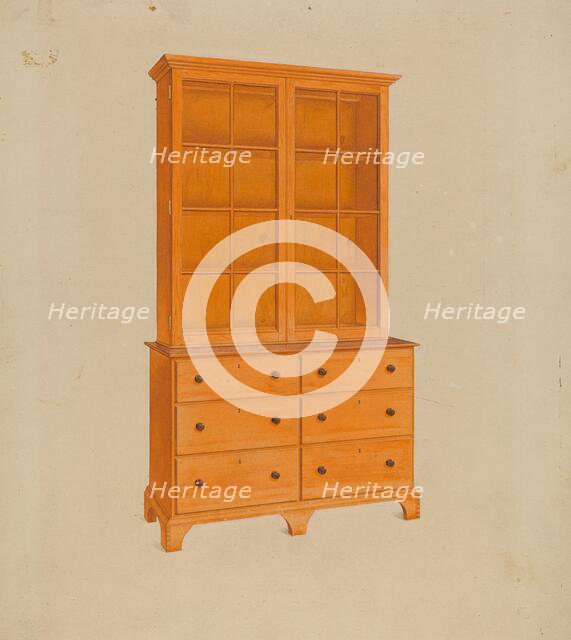 Shaker Cabinet, 1937. Creator: John W Kelleher.