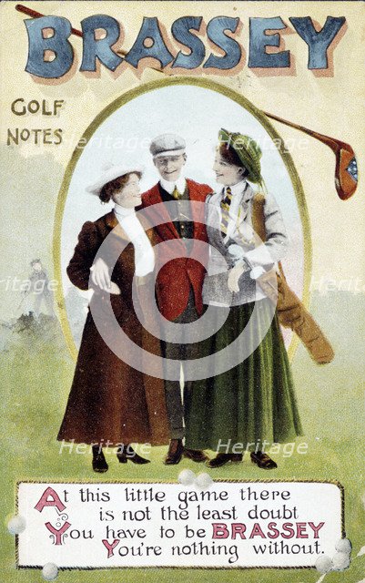'Brassey', Golf notes, 1903. Artist: Unknown