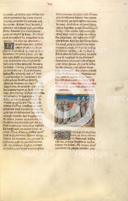 The Raising of Lazarus, Miroir Historial about 1475. Creator: Unknown.