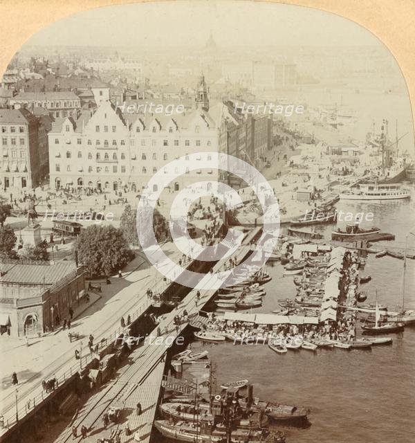 'Harbor, Stockholm, Sweden', 1901. Creator: Keystone View Company.
