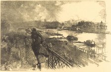 The Seine near the Austerlitz Bridge, 1888. Creator: Auguste Lepere.