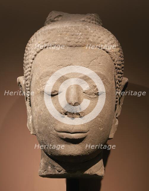 Head of Buddha Shakyamuni, 14th century. Creator: Unknown.