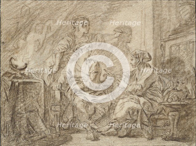 The Invention of Drawing, mid 18th century. Artist: Francois Boucher.