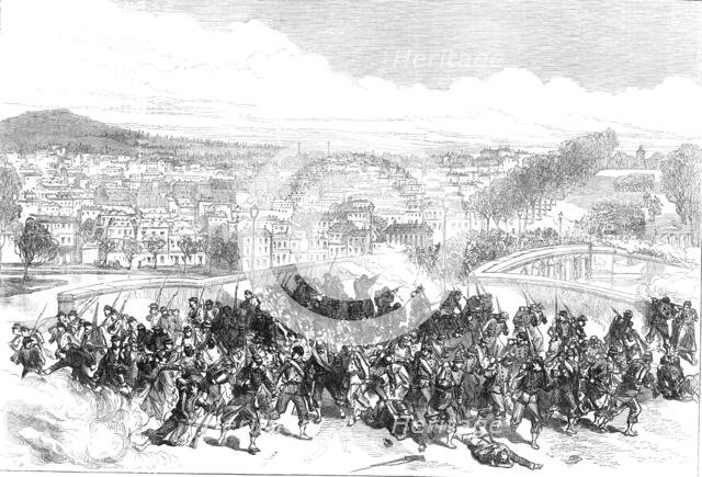 The Civil War in Paris: Communists routed at the Bridge of Neuilly, 1871. Creator: C. R..