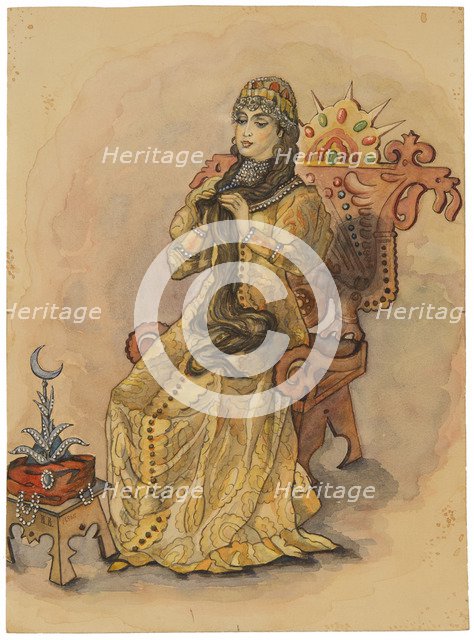 The Princess Who Never Smiled (Nesmeyana), 1896. Artist: Vasnetsov, Viktor Mikhaylovich (1848-1926)