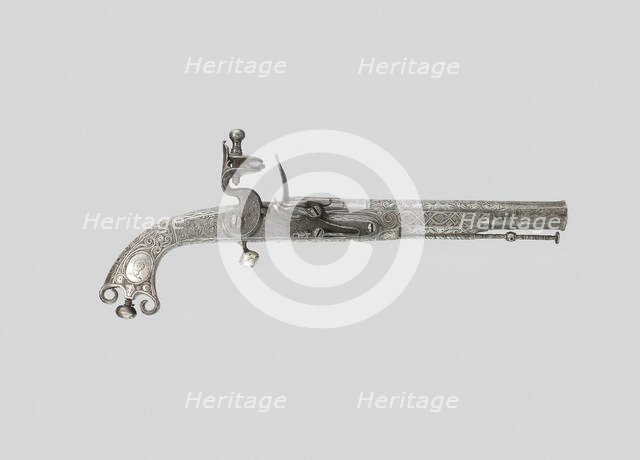 Flintlock Belt Pistol, Scotland, 1775. Creator: Leigh Thomas Murdoch.