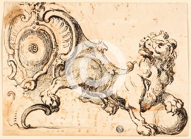 Design for an Andiron, 18th century. Creator: Unknown.