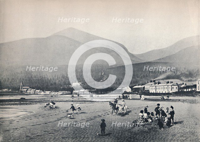 'Newcastle, Co. Down. - The Strand, with Slieve Donard', 1895. Artist: Unknown.