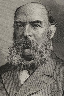 José Amador de los Ríos y Serrano (Baena, 1818-Seville, 1878), Spanish literary critic... 1878. Creator: Tomás Carlos Capuz.