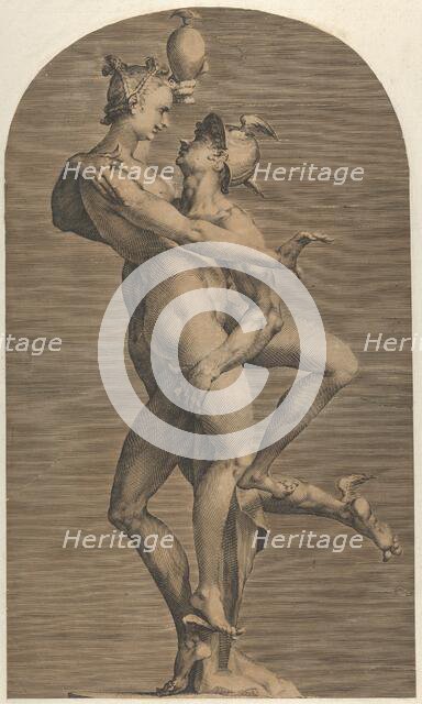 Mercury Abducting Psyche, ca. 1620. Creator: Adriaen de Vries.
