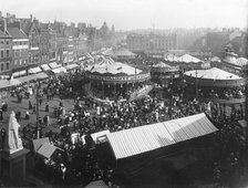 Goose Fair, Market Place, Nottingham, Nottinghamshire, 1908. Artist: Henson & Co