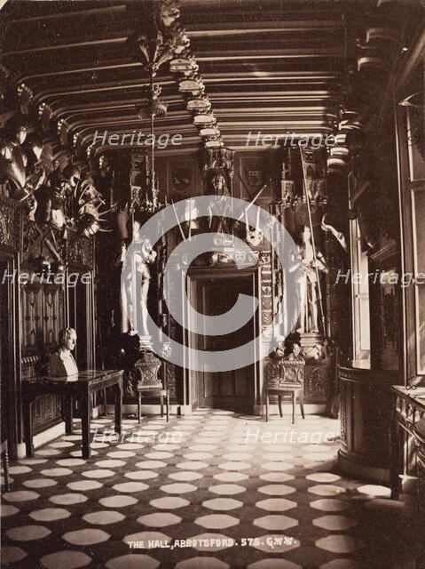 The Hall, Abbotsford, between 1870 and 1880. Creator: George Washington Wilson.