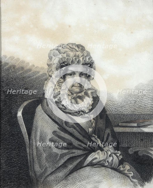 Portrait of Kleopatra Petrovna Nashchokina (1767-1828), née Nelidova, 1820s. Creator: Hampeln, Carl, von (1794-after 1880).