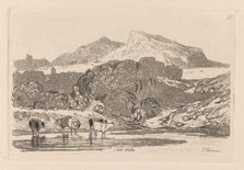 Liber Studiorum: Plate 21, View in North Wales, 1838. Creator: John Sell Cotman (British, 1782-1842).