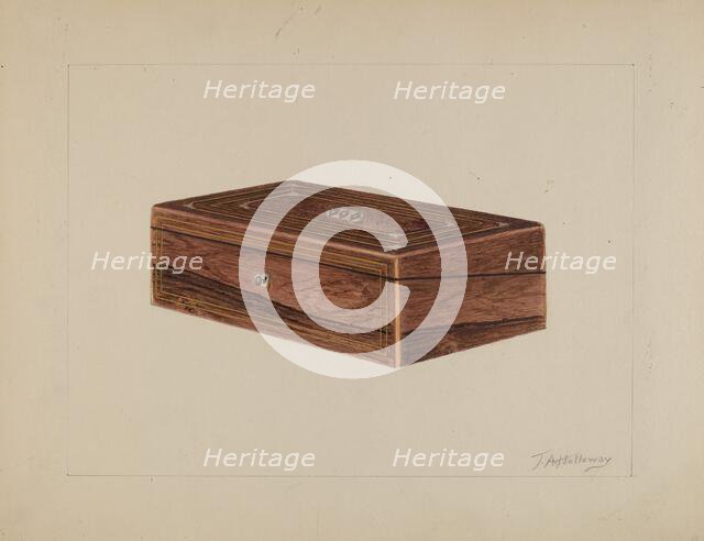 Folding Desk, c. 1937. Creator: Thomas Holloway.