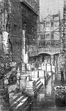 Roman baths discovered at Bath, 1883. Creator: Kemp.