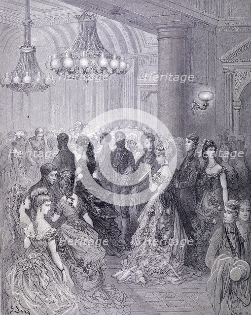 'A Ball at the Mansion House', 1872. Artist: Journard