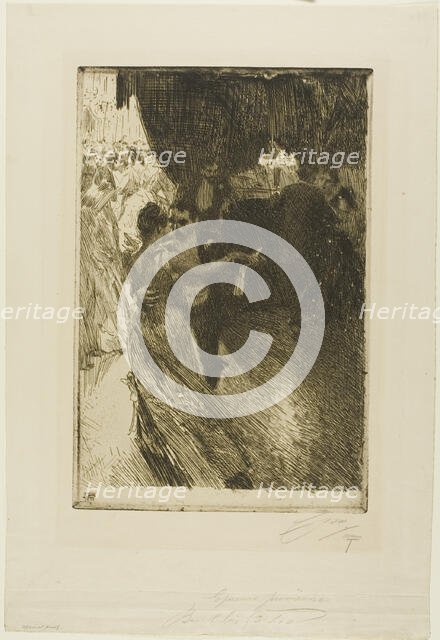 The Waltz, 1891. Creator: Anders Leonard Zorn.