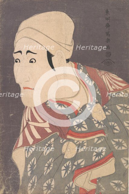 Kabuki Actor Morita Kan’ya VIII as the Palanquin-Bearer in the Play A Medley of..., 5th month, 1794. Creator: Tôshûsai Sharaku.