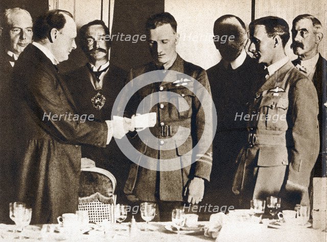 John Alcock (1892-1919) and Arthur Whitten Brown (1886-1948), British aviators, 1919. Artist: Unknown