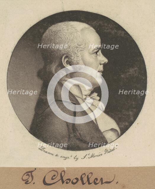 T. Chollet, 1800. Creator: Charles Balthazar Julien Févret de Saint-Mémin.