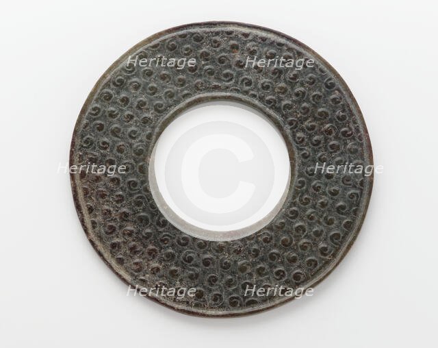 Disk (bi), Eastern Zhou dynasty, 4th-3rd century BCE. Creator: Unknown.