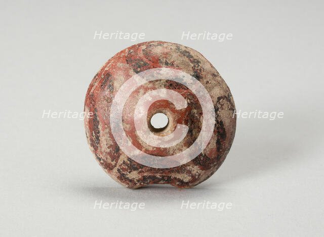 Ear Ornament or Spindle Whorl with Modeled Design, A.D. 1450/1521. Creator: Unknown.