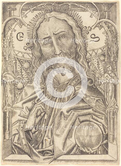 Christ as Saviour, c. 1467. Creator: Master ES.