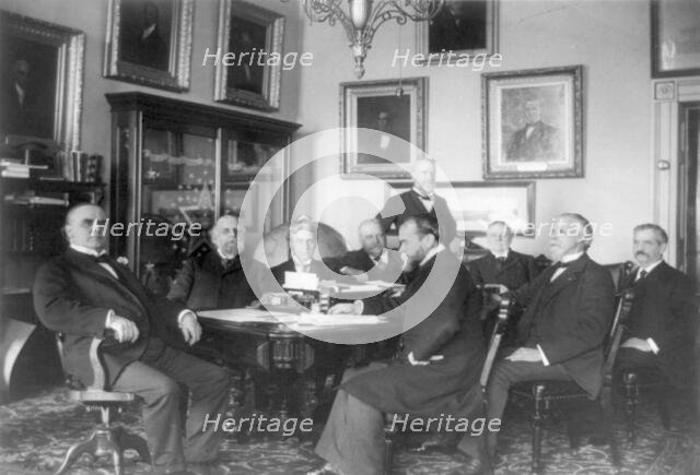 McKinley & cabinet, between 1897 and 1901. Creator: Frances Benjamin Johnston.