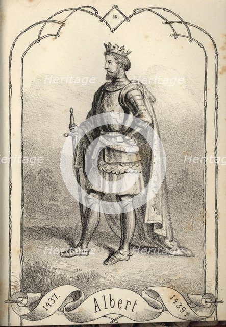 Albert the Magnanimous (1397-1439), King of Hungary and Croatia. Artist: Vizkelety, Béla (1825-1864)