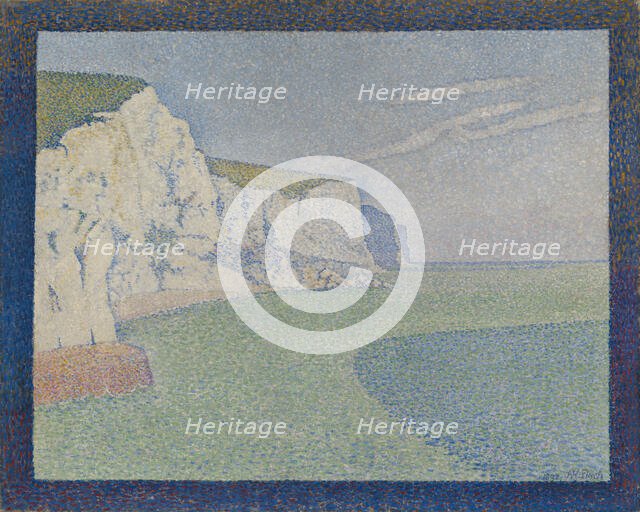 The Cliffs of Dover; The Cliffs at South Foreland, 1892. Creator: Alfred William Finch.