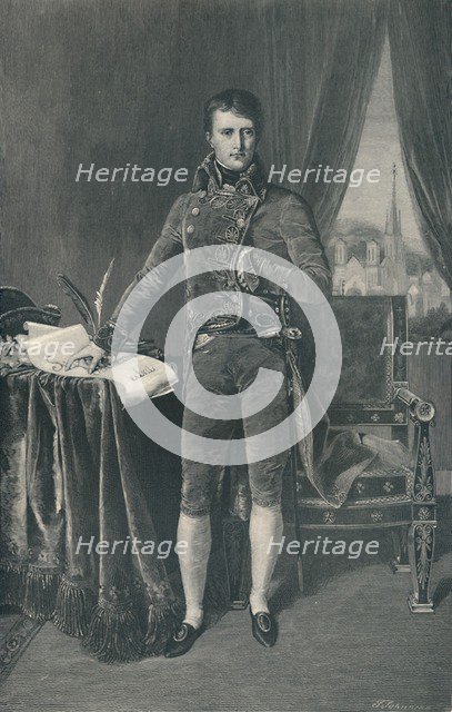 'Napoleon Bonaparte, First Consul', 1803-1804, (1896). Artist: T Johnson.