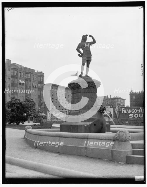Leif Ericsson Statue, Boston, Mass., between 1890 and 1901. Creator: Unknown.