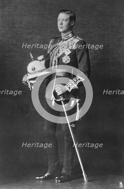 Edward, Prince of Wales, in army uniform, 1920s(?). Creator: Raphael Tuck & Sons.