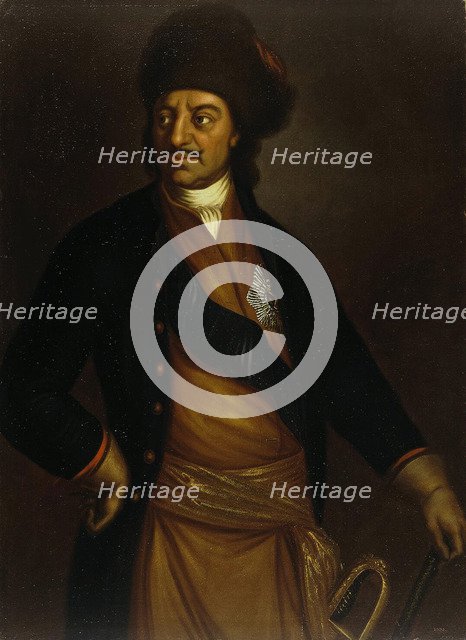 Portrait of Emperor Peter I the Great (1672-1725), Early 18th cen.. Artist: Anonymous  