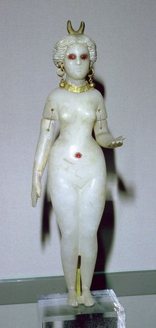 Female statuette, probably the Great Goddess of Babylon. Artist: Unknown