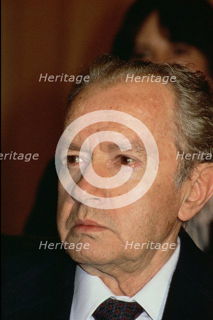 Juan Rulfo (1918-1986), Mexican novelist born in Sayula (Jalisco), photo 1987.