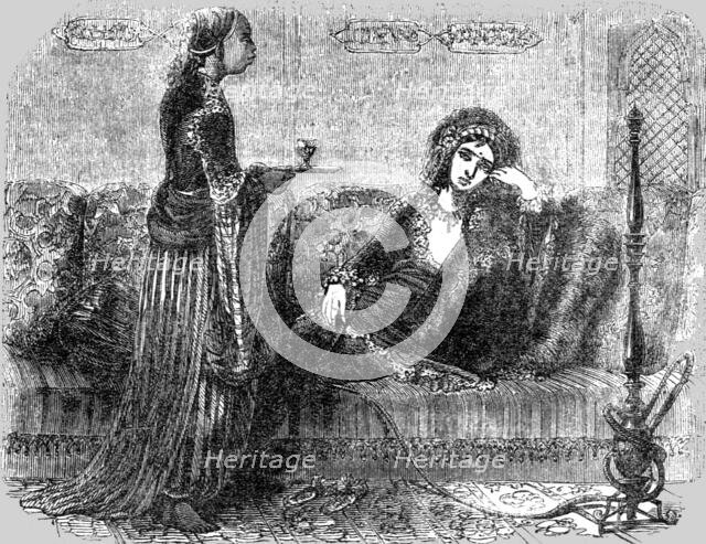 'Turkish Woman and Slave; The Women of Turkey', 1854. Creator: Unknown.