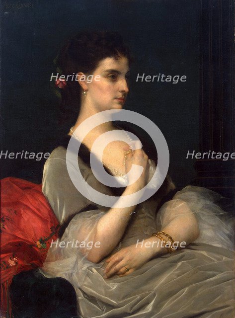 Portrait of Princess Elizabeth Vorontsova-Dashkova', 1873. Creator: Cabanel, Alexandre (1823-1889).