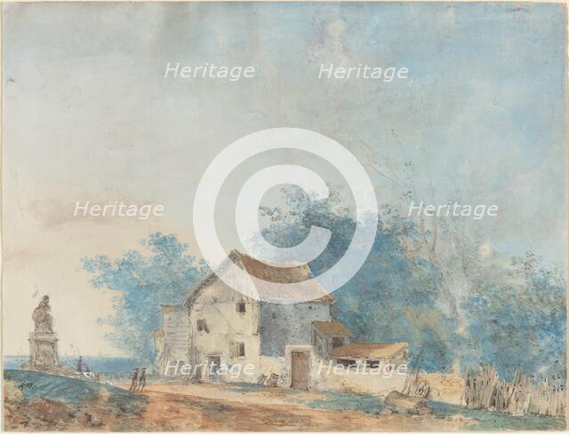 Landscape, late 1770s. Creator: Louis Gabriel Moreau.