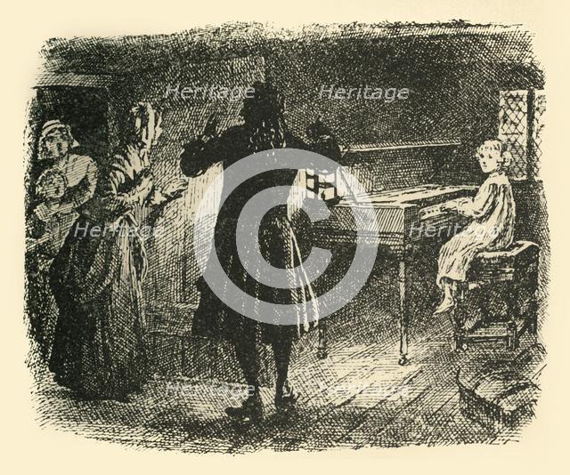 'Beckoned silently to the rest to follow him', (1907). Creator: Unknown.