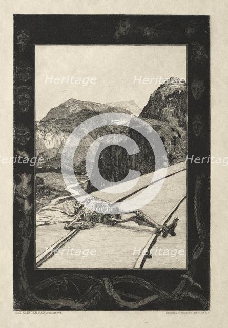 Vom Tode I, (Opus II, 1889) No. 8. Creator: Max Klinger (German, 1857-1920).