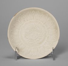 Dish with Lotus Flower and Petals, Song dynasty (960-1279). Creator: Unknown.