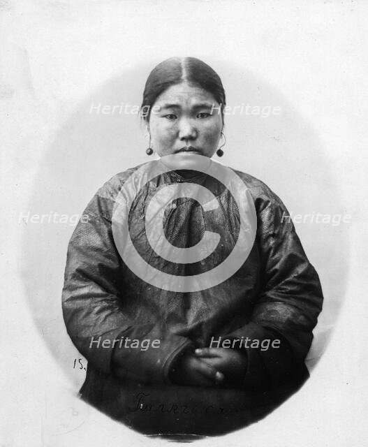 Gilyachka in a suit made of fish skin, 1865-1871. Creator: VV Lanin.