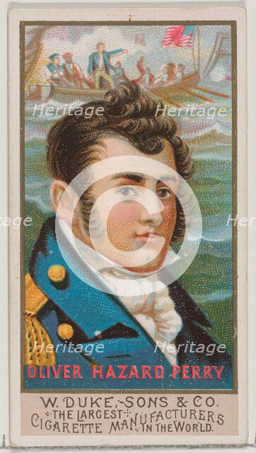 Oliver Hazard Perry, from the series Great Americans (N76) for Duke brand cigarettes, 1888., 1888. Creator: Unknown.