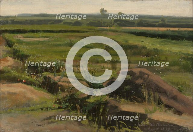 Dutch Plain Landscape, 1879. Creator: Victor Westerholm.