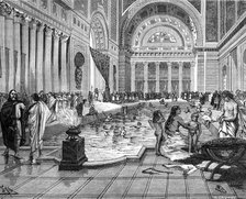 The baths of Charlemagne, 8th-9th century (1882-1884).Artist: A Tauxier