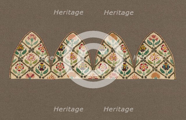 Man's Cap (Unassembled), England, 1601/25. Creator: Unknown.